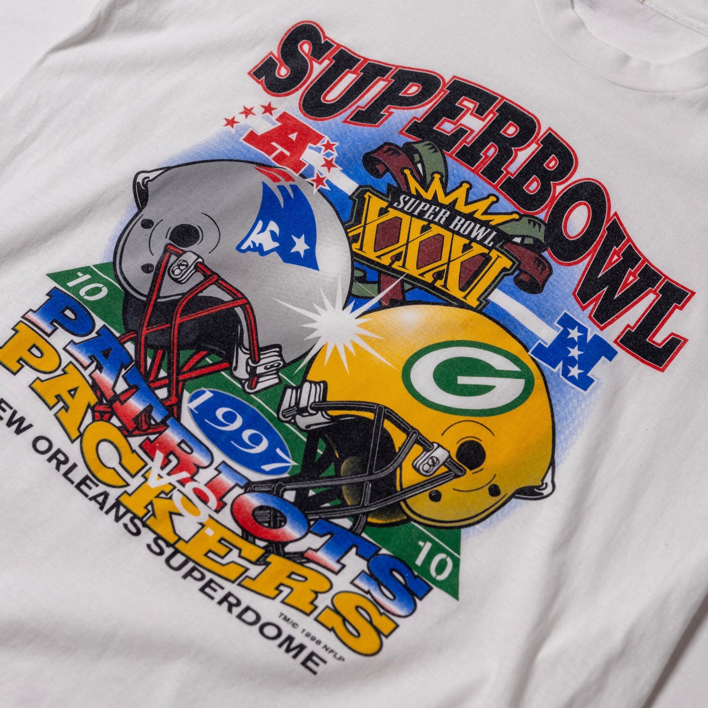 '97 SUPER BOWL GREEN BAY PACKERS VS NEW ENGLAND PATRIOTS